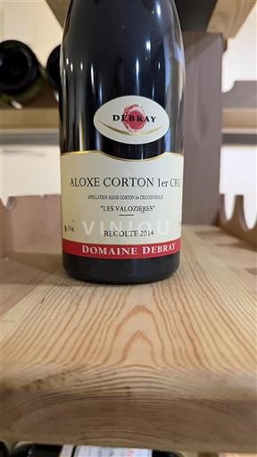 Bourgogne Premier Cru Domaine Debray Les Valozi%c3%a8res 2014