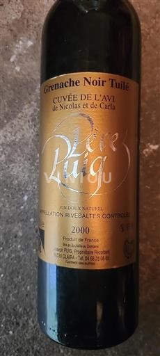 Rosellón Rivesaltes Père Puig de l'Avi 2000