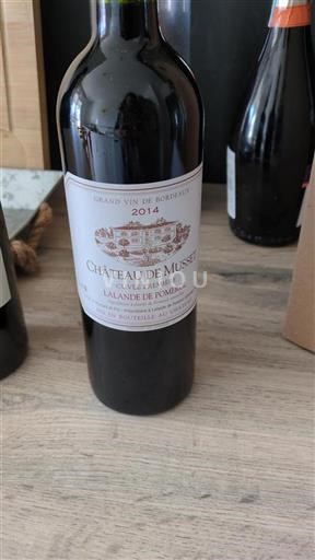 Bordeaux Lalande-de-pomerol Grand Cru Château Musset Première 2014