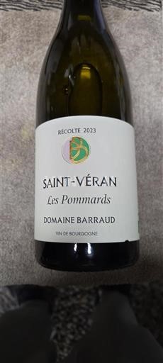 Bourgogne Saint-Véran Domaine Barraud Les Pommards 2023