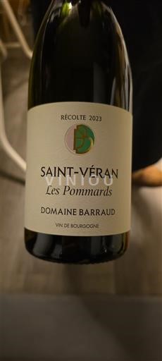 Burgundy Saint-Véran Domaine Barraud Les Pommards 2023