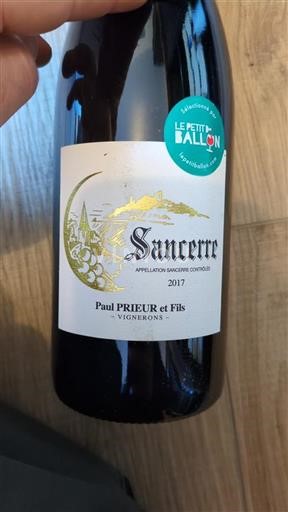 Valle della Loira Sancerre Paul Prieur Et Fils 2017