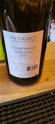 Alsazia Non specificato Vieilles Vignes 2020