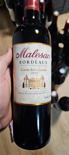 Bordeaux Malesan Sélectionnée 2019