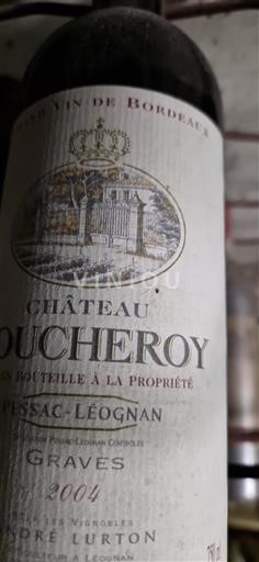 Bordeaux Pessac-Léognan Château Boucheroy 2004