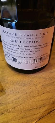 Alsace Alsace Grand Cru Grand Cru Kaefferkopf 2019