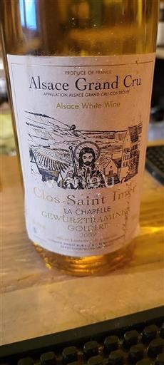 Alsacia Alsacia Gran Cru Grand Cru Domaine Ernest Burn La Chapelle 2009