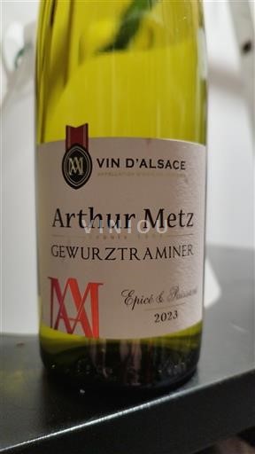Alzacija Ni doloceno Arthur Metz Épicé & Puissant 2023