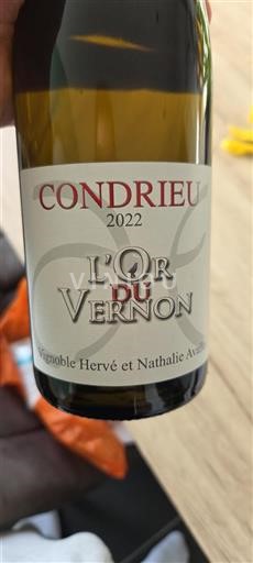 Rhône-dalen Condrieu Vignoble Hervé Et Nathalie Avallon L'Or du Vernon 2022