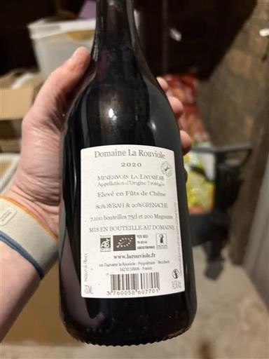 Languedoque Minervois-la-Livinière Domaine La Rouviole 2020
