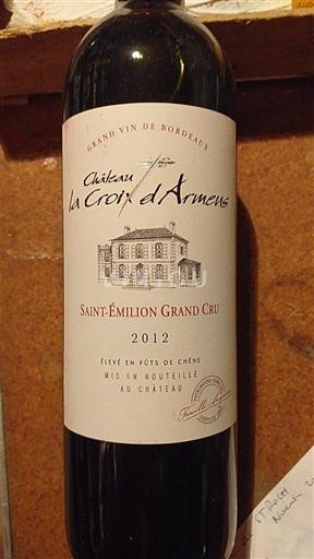 Bordeaux Saint-Émilion Grand Cru Château La Croix Armens 2012