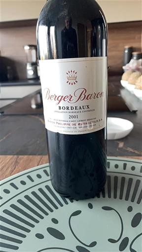 Bordeaux Baron Philippe De Rothschild Berger Baron 2001
