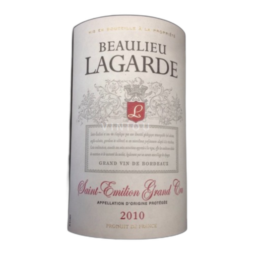 Bordeaux Saint-Émilion Grand Cru Beaulieu Lagarde 2010
