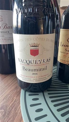 Rhône Valley Vacqueyras Gigondas Lacave Beaumirail 2016