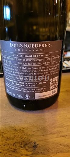 Champagne Louis Roederer Réserve Perpétuelle 2019