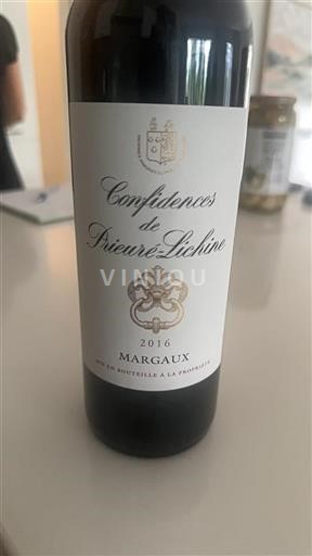 Bordeaux Margaux Grand Cru Château Prieurélichine Confidences 2016