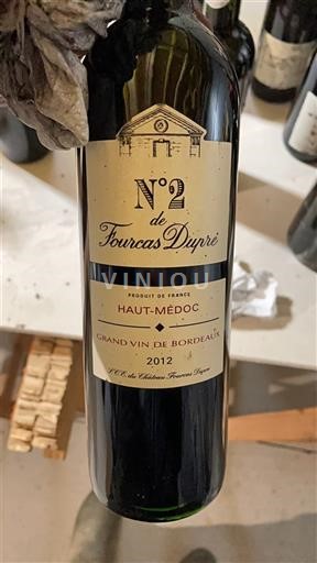 Bordeaux Haut-Médoc Château Fourcas Dupré N°2 de Fourcas Dupré 2012
