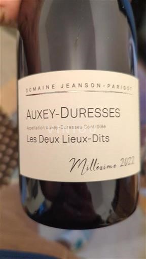 Borgonha Auxey-duresses Jeanson Parigot Les Deux Lieux-Dits 2022