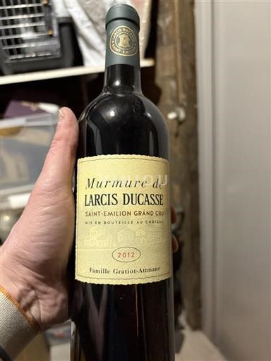 Burdeos Saint-Émilion Gran Cru Grand Cru Château Larcis Ducasse Murmure de Larcis Ducasse 2012