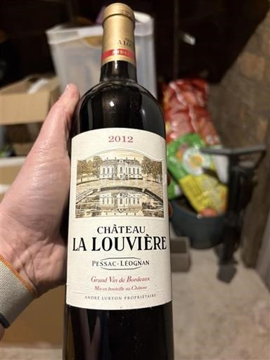 Bordeaux Pessac-Léognan Grand Cru Château La Louvière 2012