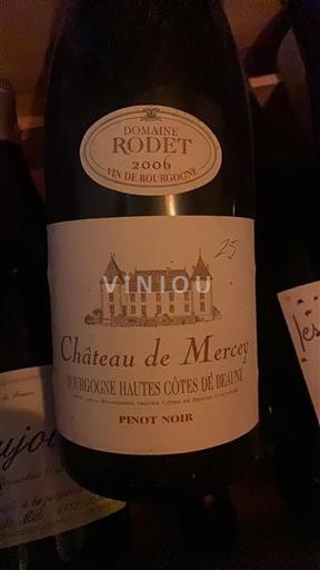 Borgogna Non specificato Château Mercey Pinot Noir 2006
