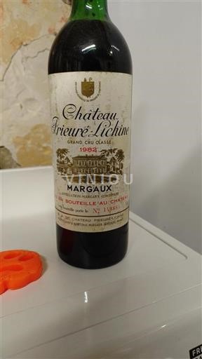 Bordeaux Margaux Grand Cru Château Prieurélichine 1982