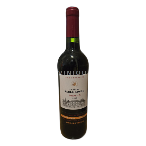 Burdeos No especificado Chateau Sable Rouge Vieilles Vignes 2016