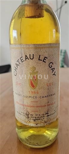Bordeaux Bordeaux supérieur Château Le Gay 1966