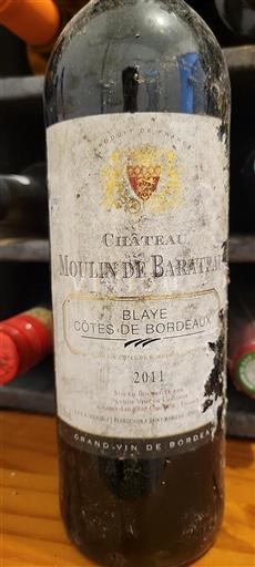 Burdeos Blaye-Côtes de Burdeos Château Moulin De Baratieu 2011