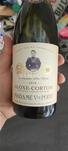 Borgoña Aloxe-Corton Grand Cru Madame Veuve Point Le magnifique Aloxe-Corton 2018