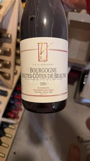 Borgogna Hautes Côtes de Beaune Vins Bernard Gras 2005