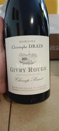 Bourgondië Givry Domaine Christophe Drain Champ-Pourot 2020