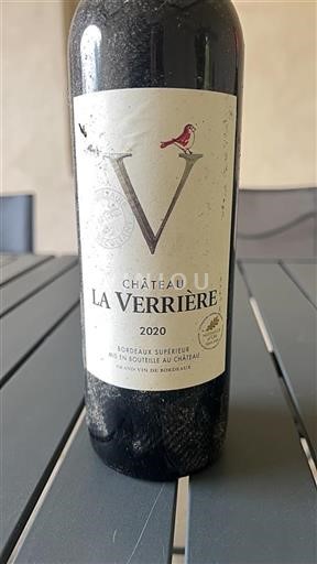 Bordeaux Bordeaux Supérieur Château La Verrière 2020