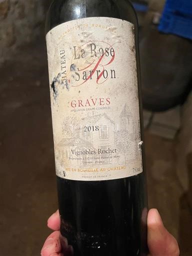 Bordeaux Graves Château de Sarron La Rose Sarron 2018