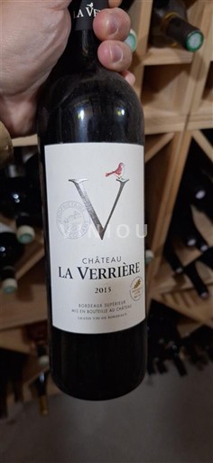 Bordeaux Bordeaux Supérieur Château La Verrière 2015