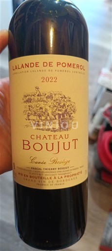 Bordeaux Lalande-de-Pomerol Château Boujut Prestige 2022