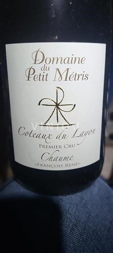 Loiredalen Coteaux-du-Layon Premier Cru Domaine Petit Métris François René 2022