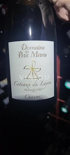Loiredalen Coteaux-du-Layon Premier Cru Domaine Petit Métris Chaume 2020
