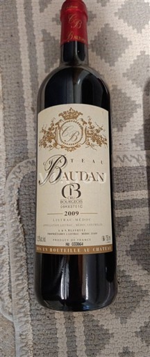 Bordeaux Listrac-Médoc Château Baudan 2009