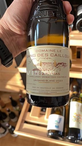 Thung lũng Rhône Vacqueyras Domaine Le Sang Des Cailloux Un Sang Blanc 2023