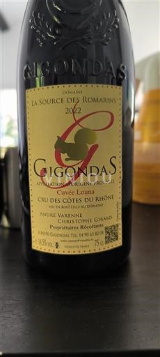 Rhône-dalen Gigondas La Source Des Romarins Louna 2022