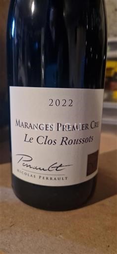 Bourgondië Maranges Premier Cru Nicolas Perrault Le Clos Roussots 2022