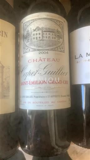 Bordéus Saint-Émilion Grand Cru Grand Cru Château Capetguillier 2004