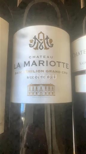 Bordéus Saint-Émilion Grand Cru Château La Mariotte 2011