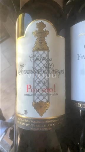 Bordeaux Pomerol Château Hermitage Mazeyres 2013