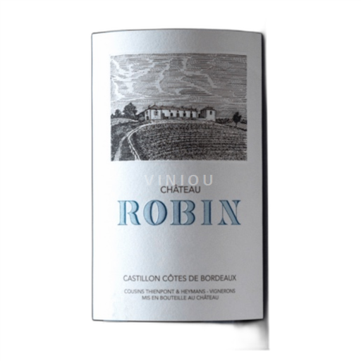 Bordeaux Castillon Côtes de Bordeaux Robin 2018