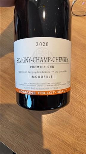 Borgonha Savigny-lès-Beaune Premier Cru Domaine Tollotbeaut Savigny-Champ-Chevrey 2020