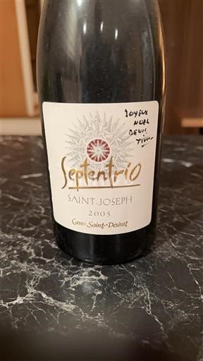 Vallée du Rhône Saint-Joseph Cave Saint Desirat Septentrio 2005
