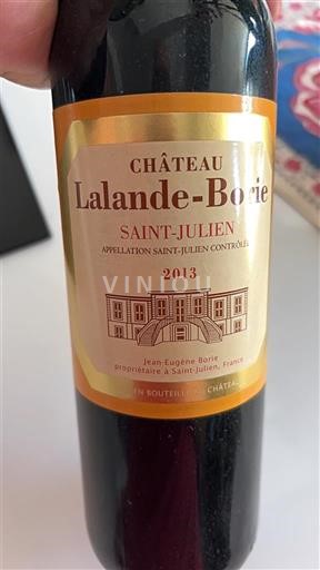 Bordeaux Saint-Julien Grand Cru Château Lalandeborie 2013