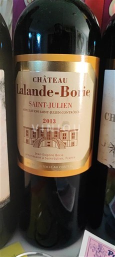 Bordoja Saint-Julien Grand Cru Château Lalandeborie 2013
